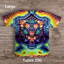 Load image into Gallery viewer, Large Tshirt, mandala tie dye
