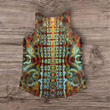 Load image into Gallery viewer, Ladies Large tank, mandala tie dye
