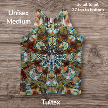 Load image into Gallery viewer, Medium tank, mandala tie dye
