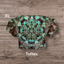 Load image into Gallery viewer, XL long sleeve Tshirt, mandala tie dye
