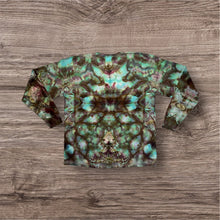 Load image into Gallery viewer, XL long sleeve Tshirt, mandala tie dye
