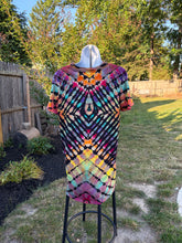 Load image into Gallery viewer, Ladies Medium tshirt dress,  reverse tie dye
