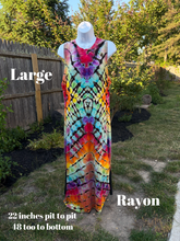 Load image into Gallery viewer, Ladies large dress, reverse tie dye

