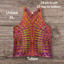 Load image into Gallery viewer, XL tank,  tie dye design
