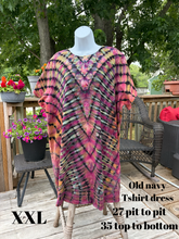 Load image into Gallery viewer, Ladies XXL dress, reverse tie dye
