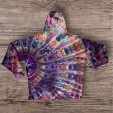 Load image into Gallery viewer, 2xl zipper hooded sweatshirt,  sunburst tie dye
