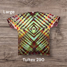 Load image into Gallery viewer, Large Tshirt, tie dye design
