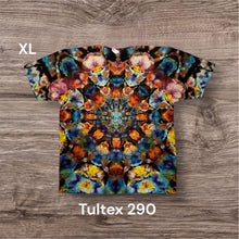 Load image into Gallery viewer, XL Tshirt, reverse mandala tie dye
