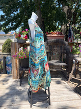 Load image into Gallery viewer, Ladies XL swing dress, reverse geode tie dye
