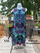 Load image into Gallery viewer, Ladies XXL dress, reverse tie dye
