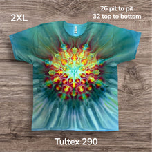 Load image into Gallery viewer, 2XL Tshirt, mandala tie dye
