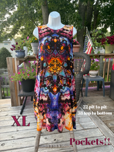 Load image into Gallery viewer, Ladies XL dress, reverse tie dye
