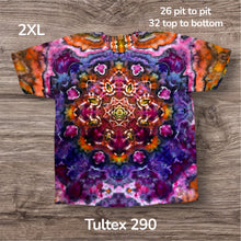 Load image into Gallery viewer, 2XL Tshirt, mandala tie dye
