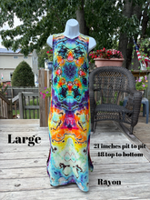 Load image into Gallery viewer, Ladies large dress,  reverse tie dye
