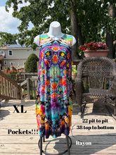 Load image into Gallery viewer, Ladies XL dress, reverse tie dye
