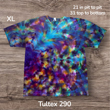 Load image into Gallery viewer, XL Tshirt, tie dye design
