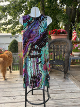 Load image into Gallery viewer, Ladies large dress, reverse tie dye
