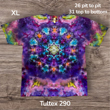 Load image into Gallery viewer, XL Tshirt, mandala tie dye
