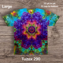 Load image into Gallery viewer, Large Tshirt, tie dye design
