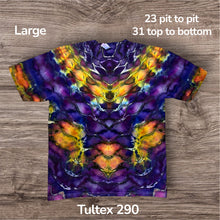 Load image into Gallery viewer, Large Tshirt, tie dye design
