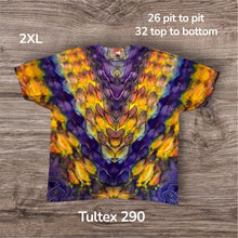 Load image into Gallery viewer, 2XL Tshirt, tie dye design

