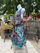 Load image into Gallery viewer, Ladies large dress, reverse tie dye
