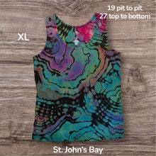 Load image into Gallery viewer, Ladies XL tank, reverse tie dye
