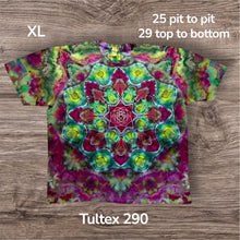 Load image into Gallery viewer, XL Tshirt, mandala tie dye
