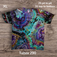 Load image into Gallery viewer, XL Tshirt, reverse geode tie dye
