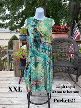 Load image into Gallery viewer, Ladies XXL dress, reverse tie dye
