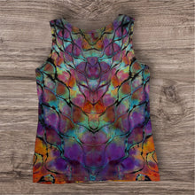 Load image into Gallery viewer, Ladies Large tank, reverse tie dye design
