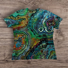 Load image into Gallery viewer, Ladies Large Tshirt,  reverse tie dye
