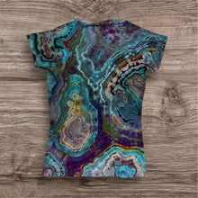 Load image into Gallery viewer, Ladies Medium Tshirt, reverse tie dye

