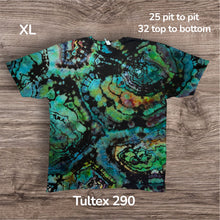 Load image into Gallery viewer, XL Tshirt, reverse geode tie dye
