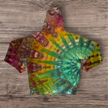 Load image into Gallery viewer, 2xl zipper hooded sweatshirt,  sunburst tie dye
