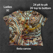 Load image into Gallery viewer, Ladies XL Tshirt ,  geode tie dye
