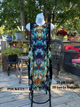 Load image into Gallery viewer, Ladies XL dress, reverse tie dye
