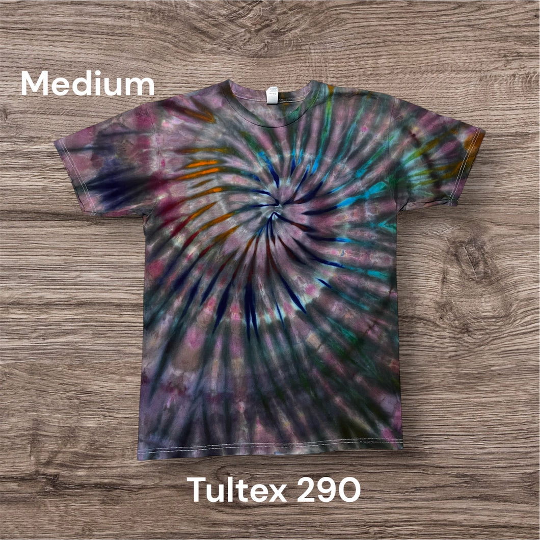 Medium Tshirt, spiral tie dye
