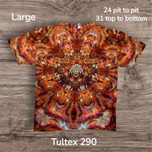 Load image into Gallery viewer, Large Tshirt, mandala tie dye
