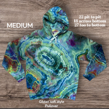 Load image into Gallery viewer, Medium pullover sweatshirt, geode tie dye
