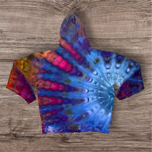 Load image into Gallery viewer, 2xl zipper hooded sweatshirt,  sunburst tie dye
