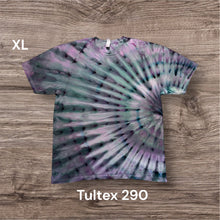 Load image into Gallery viewer, XL Tshirt, sunburst tie dye
