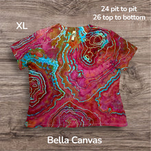 Load image into Gallery viewer, Ladies XL Tshirt ,  geode tie dye
