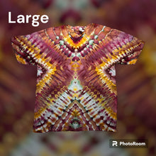 Load image into Gallery viewer, Adult Large Tshirt, prism tie dye
