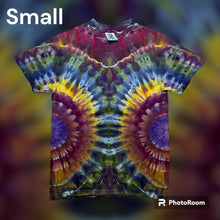 Load image into Gallery viewer, Adult Small Tshirt, mandala tie dye
