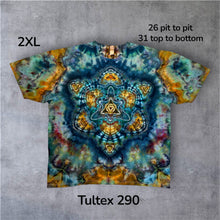 Load image into Gallery viewer, 2XL Tshirt, mandala tie dye
