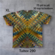 Load image into Gallery viewer, XL Tshirt, tie dye design
