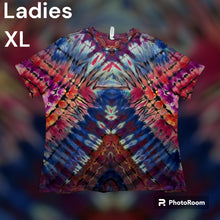 Load image into Gallery viewer, Ladies XL Tshirt, reverse tie dye
