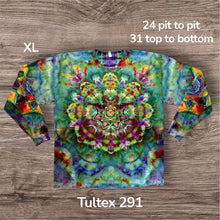 Load image into Gallery viewer, XL long sleeve Tshirt, tie dye design
