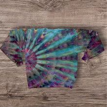 Load image into Gallery viewer, Medium crew neck sweatshirt, sunburst tie dye
